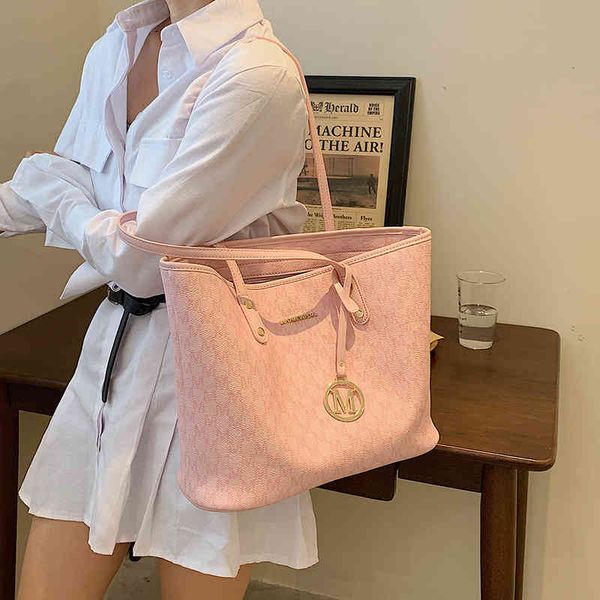 

handbags bags meimu summer atmosphere simple women's 2021 commuter portable one shoulder tote bag big capacity tide, Black;red