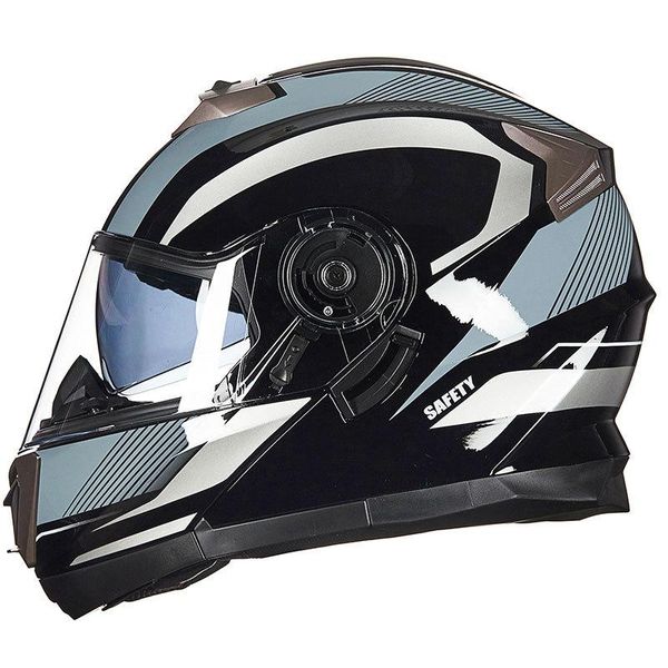 

motorcycle helmets dual lens helmet moto flip up motorbike capacete fashion riding biker racing double visor