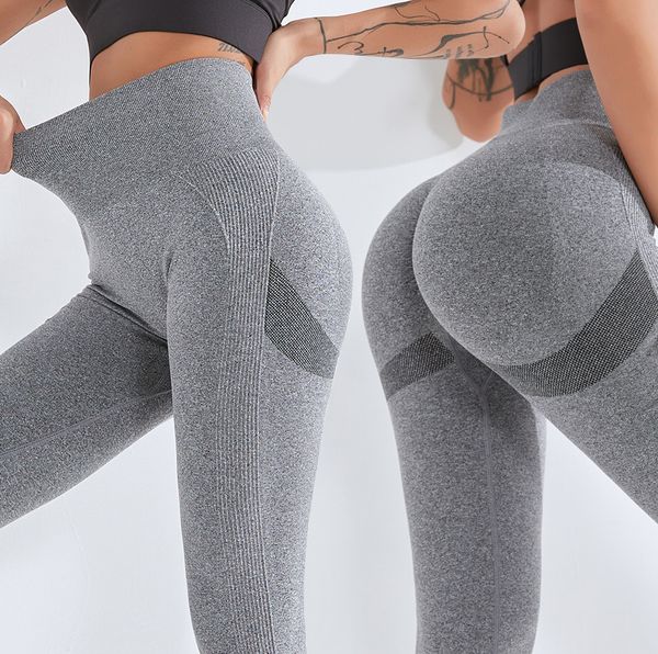 Yüksek Bel Spor Tayt Kıyafet Seksi Kadın Spor Kabarcık Butt Asansör Spor Egzersiz Tayt Pantolon Push Up Kadın Yoga Leggins