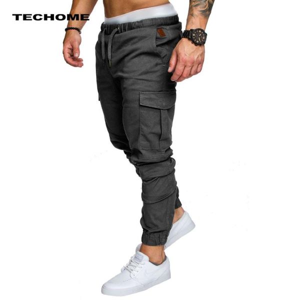 

men's pants men pencil nice summer tide style safari skinny woven farbics casual long six colors size m-3xl, Black