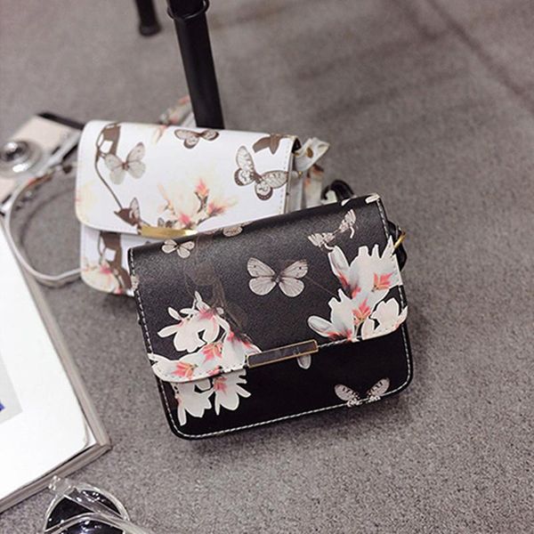

evening bags 2021 ladies single shoulder small bag butterfly love flower mini square handbag fashion diagonal female crossbody