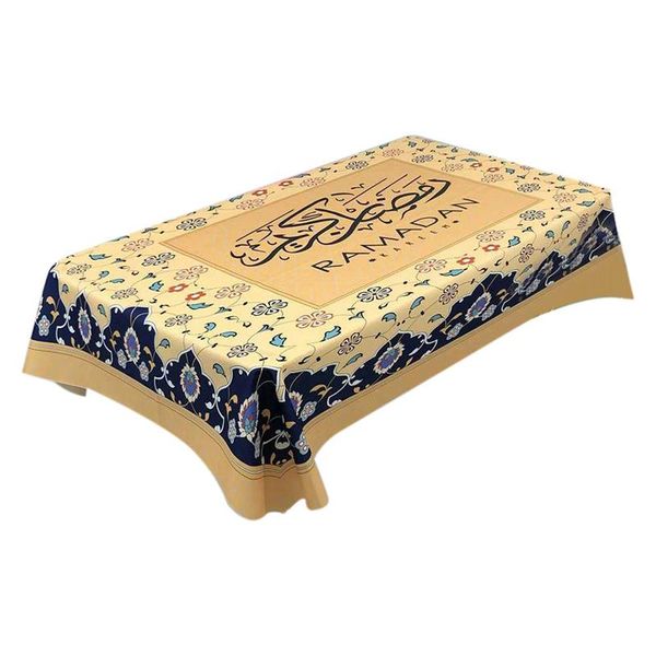 

table cloth eid mubarak ramadan muslim waterproof dining cover room decor