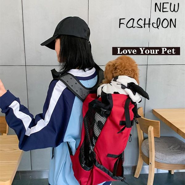 

dog car seat covers portable backpack pet travel hiking carrier bag double shoulder reflective adjustable carrying bags for dogs
