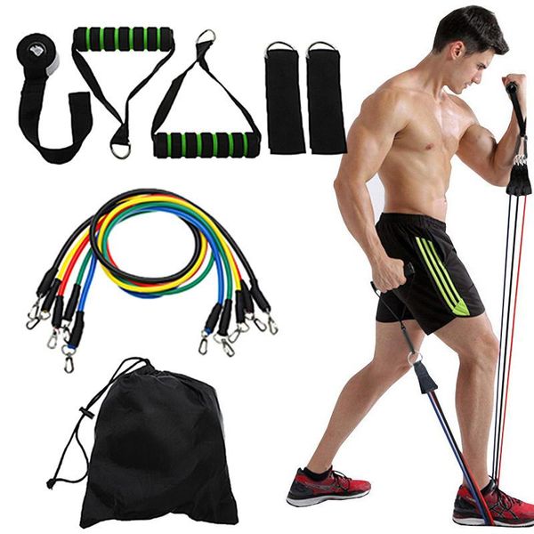 

resistance bands 11/16 pcs set pull rope tubes rubber band yoga exercise fitness home gym tool