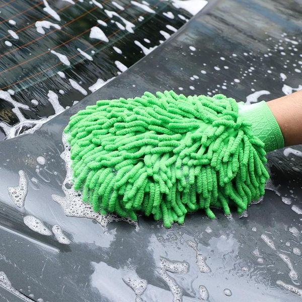 

car sponge washing gloves do not hurt paint bear palm plush cloth microfiber waterproof special thickening tools