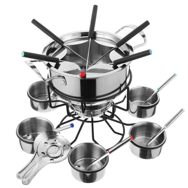 

pans 1 set fondue tool cooking stove safe alcohol portable cookware