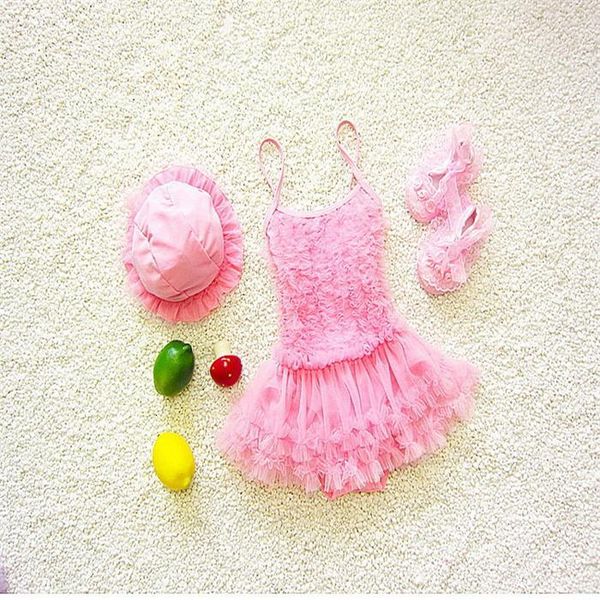 

two-pieces summer baby girls swimwear lovely candy color tutu skirt sling swimsuits kids fashion clothes e1506 td43, Blue