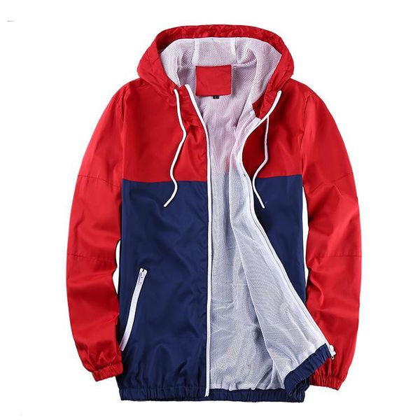 

men's jackets spring and autumn jacket zipper hooded male camouflage sports mesh breathable coat windbreaker outerwear overcoat, Black;brown