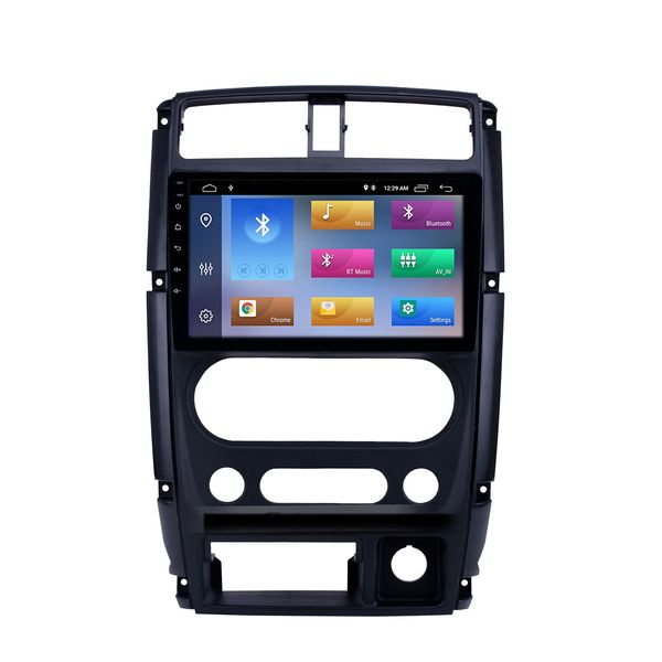 Android 9 Zoll Auto DVD HD Touchscreen GPS Navigation Player Radio für 2007–2012 Suzuki Jimny mit Bluetooth WIFI USB AUX Unterstützung Carplay DVR SWC