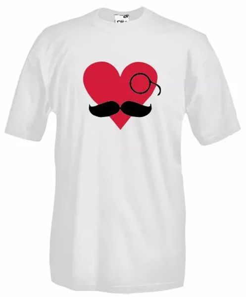 

j47 mesh moustache bowler hat hipster style t-shirt, White;black