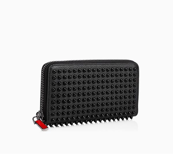 

2021 brands spiked clutch bags for women men long wallets patent real leather mixed color rivets bag clutches purses with spikes boy girl de, Red;black