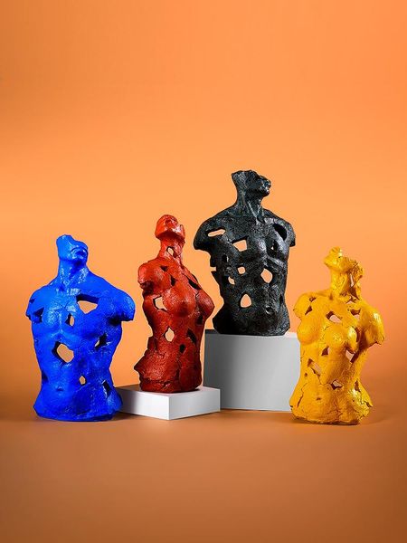 

decorative objects & figurines [hht]nordic modern colorful bust portrait sculpture ornaments creative abstract home living room bedroom craf