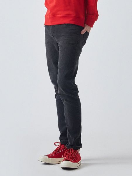 

men solid slant pocket jeans c1qw#, Blue