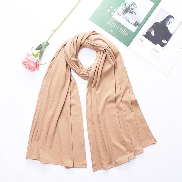 

scarves jersey scarf women winter warm plain elasticity pleated cotton shawls and wraps headband muslim crinkle hijab, Blue;gray
