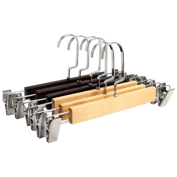 

hangers & racks 5pcs/lot thick wood for pants wooden clothes hanger