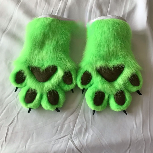 

mascot costumes furry animal claws claws fursuit animal claws custom-made for large-scale event performances and activities costumes, Red;yellow