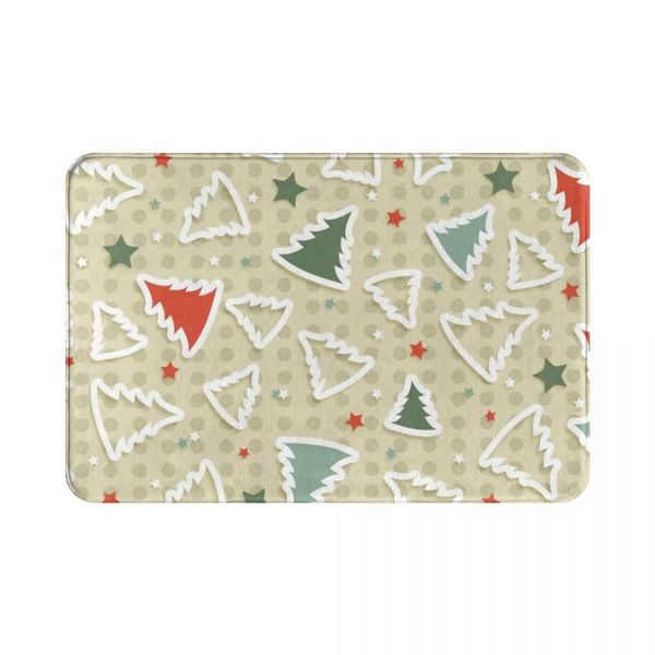 

bath mats 40cmx60cm christmas tree absorbent non-slip door mat floor