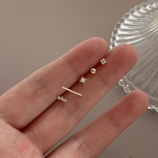 

925 silver needle five piece set of earrings