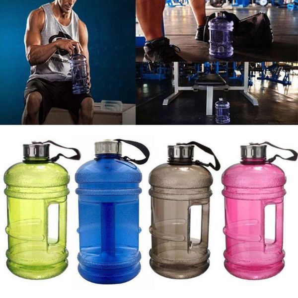 

water bottle 2.2l sports large capacity with handle outdoor reusable leak proof drinking cup for running cycling climb