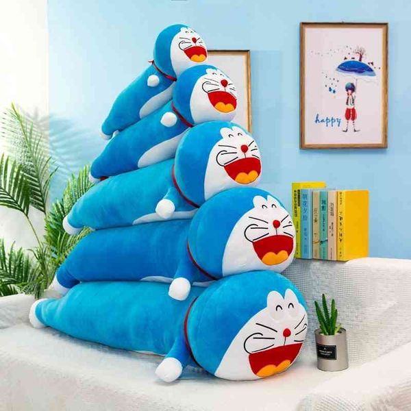 

plush toys jingle lying doraemon long cat doll pillow children's gift