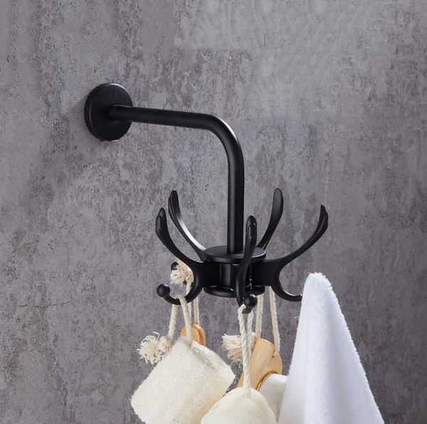 

robe hooks space tri-color aluminum hook bathroom row coat door hanger