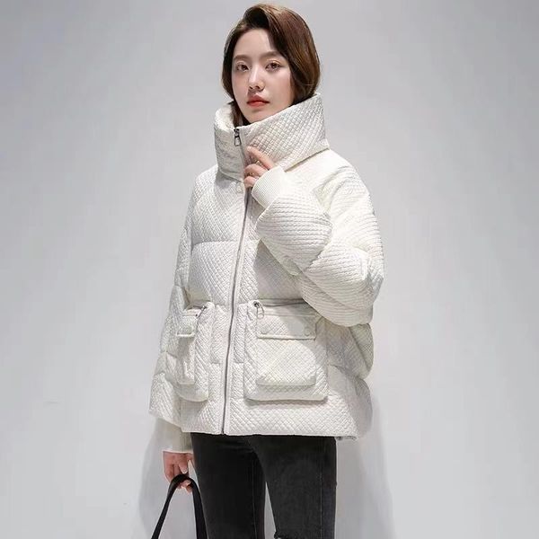 

women's down & parkas fashion stand collar windproof coat female winter thicker warm jacket wy250, Black