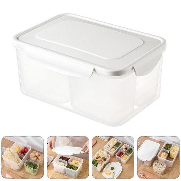 

1pc bin fridge organizer storage for kitchen refrigerator bottles & jars