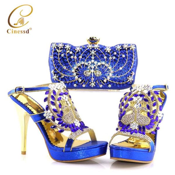 

dress shoes 2021 latest blue color african with matching bags for wedding italian design style women and handbag set, Black