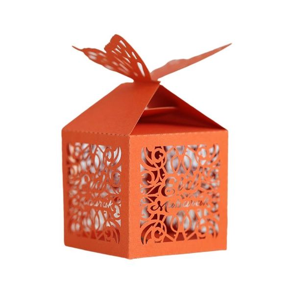

gift wrap 100pcs butterfly eid ramadan mubarak decoration paper hollow cut candy box storage islamic muslim party festival supplies 28gf