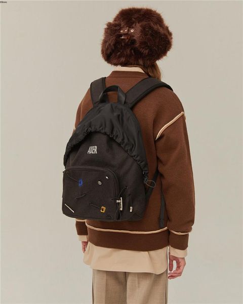 

backpack men women 1:1 quality adererror layer bag breathable shoulder strap zipper pocket2021ss ader error backpacks