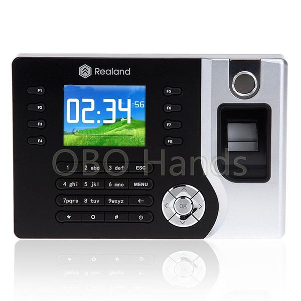 

realand ac071digital electronic reader fingerprint biometric time attendance system recorder usb office clock support id access control