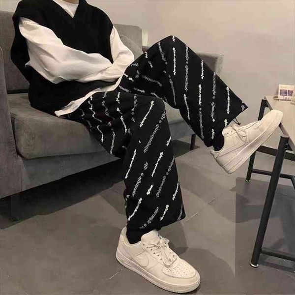 

stretch trousers plus leg pants loose straight leg casual sports thinner wide traf high waist pants women, Black;white