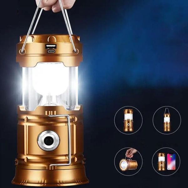 

lamp covers & shades portable led camping light solar flame usb rechargeable work outdoor tent hook handheld waterproof