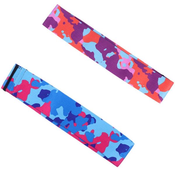 

resistance bands 2pcs anti-slip band camouflage exercise loop fitness yoga elastic assist band(1pc blue pc orange,