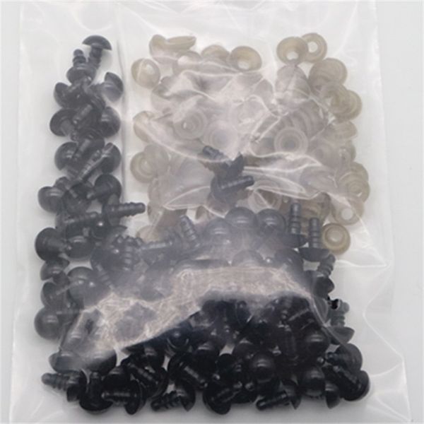 HBB 20 pz/set 6-20mm Bella Plastica Nera Occhi di Sicurezza Per Teddy Bear/Bambole/Animale Giocattolo/Infeltrimento 2650 Q2