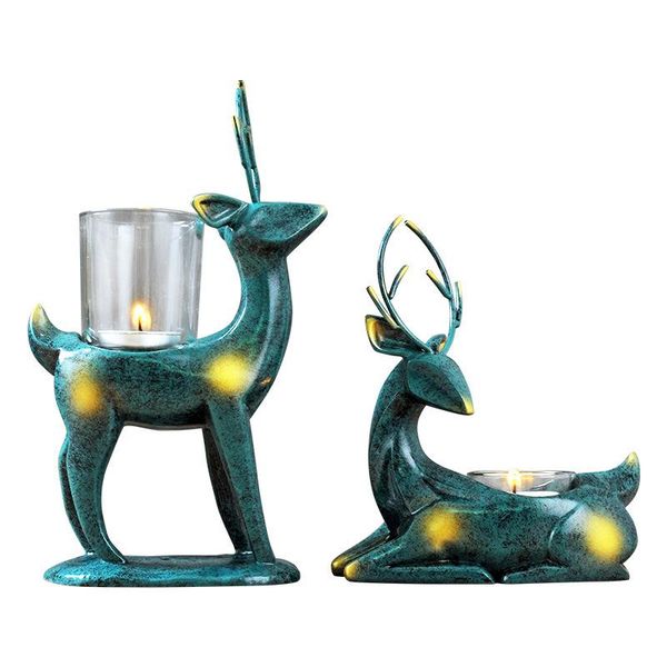 

decorative objects & figurines europe deer candlestick wedding decoration home decorations romantic candlelight dinner props bedroom room sm