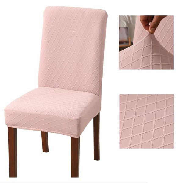 

stretch jacquard chair cover dining red wedding banquet pink purple blue gray covers