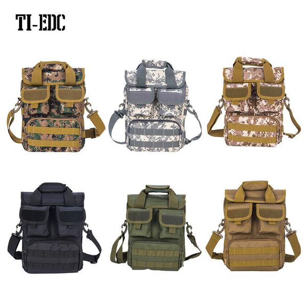

men military tactical sport bag molle messenger shoulder bags waterproof camouflage single belt sack handbags outdoor