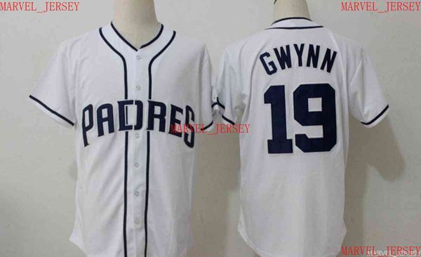 Homens Mulheres Juventude Tony Gwynn Jerseys de beisebol Costuma personalizar qualquer nome N￺mero Jersey XS-5XL