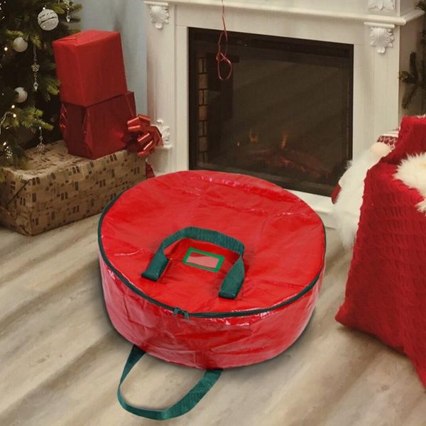 

outdoor bags christmas round wreath storage bag tree gift sorting toys