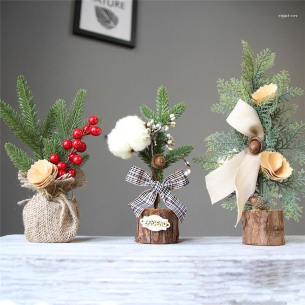 

christmas decorations for home table mini tree ornament gift decoration party navidad wholesale 30may01
