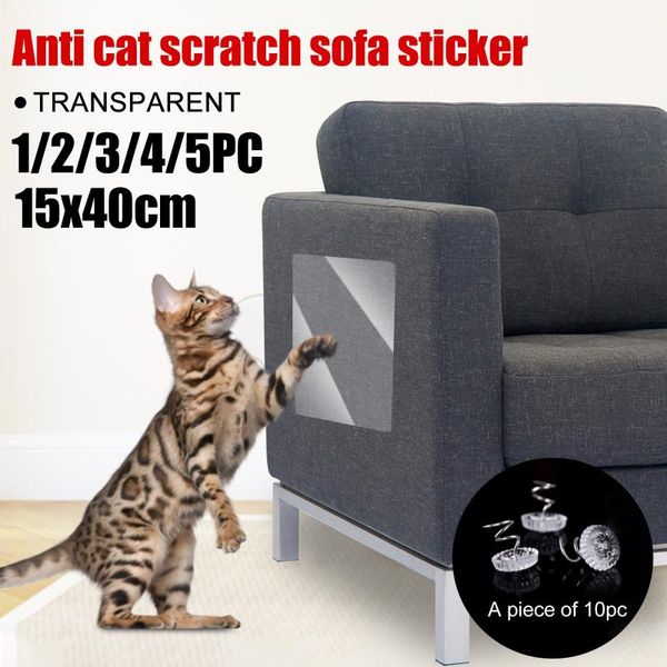 

5pcs sofa protection adhesive tape furniture pet train seats cat rasp guard mat rasp-proof protective film bath mats
