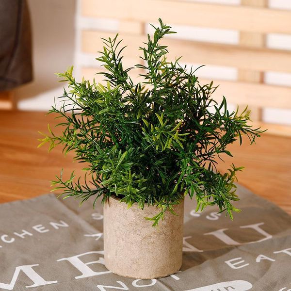 

decorative flowers & wreaths simulation plants potted plant plastic pot tree ball deskbonsai1