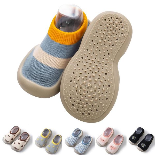 

first walkers children baby casual shoes cute boy girl summer slip-on toddler socks escarpines playa zapatos