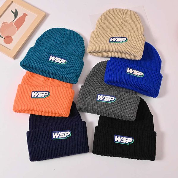 

hat hip hop knitting fashion wool children's cold in autumn and, Blue;gray