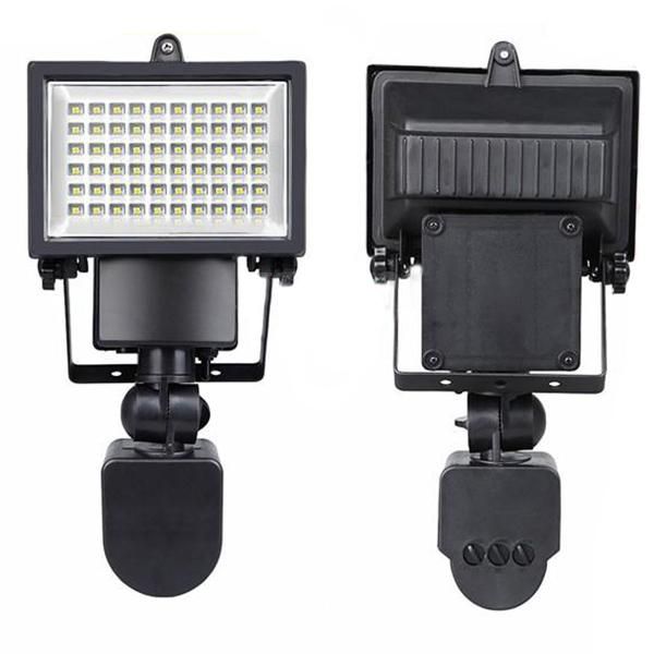 

solar lamps dsha spotlight 60 led white light lamp garden motion sensor