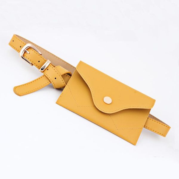 

belts women belt with waist bag pu leather alloy buckle phone pouch for jeans pants dress aic88, Black;brown
