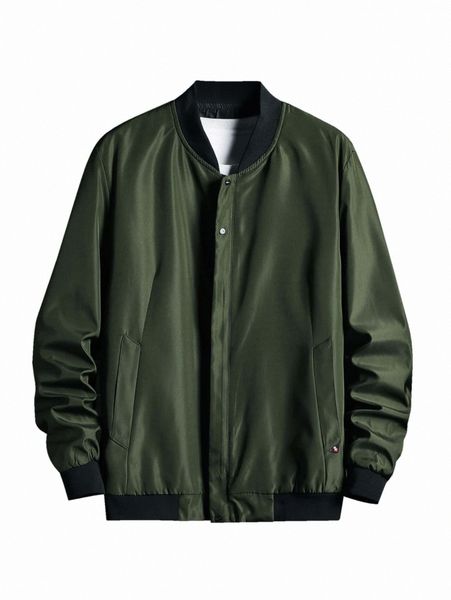 

men zip up bomber jacket m35c#, Black;brown