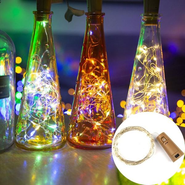 

strings led string light wine bottle with cork for party wedding christmas halloween bar decor ser strip garland