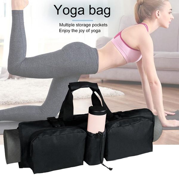 

outdoor bags yoga mat storage shoulder bag backpack sports fitness case messenger adjustable strap cylinder